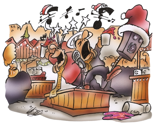 Cartoon: Weihnachtssiingen (medium) by HSB-Cartoon tagged weihnachtslieder,weihnachtssingen,weihnachtseit,weihnachtsmarkt,christkindlmarkt,adventsmarkt,glühwein,punsch,karikatur,xmas,textsicher,bühne,musik,lieder,gesang,cartoon,besoffen,betrunken,alkohol,weihnachtslieder,weihnachtssingen,weihnachtseit,weihnachtsmarkt,christkindlmarkt,adventsmarkt,glühwein,punsch,karikatur,xmas,textsicher,bühne,musik,lieder,gesang,cartoon,besoffen,betrunken,alkohol