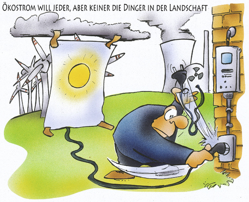 Cartoon: Windenergie (medium) by HSB-Cartoon tagged öko,ökostrom,wind,windenergie,strom,energie,sonne,kernkraft,akw,sonennenergie,alternativ,landschaft,landschaftsverschandelung,cartoon,karikatur,hsb,airbrush,art,design,öko,ökostrom,wind,windenergie,strom,energie,sonne,kernkraft,akw,sonennenergie,alternativ,landschaft,landschaftsverschandelung