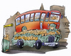 Cartoon: bus (small) by HSB-Cartoon tagged bus people passanger traffic town