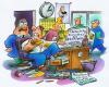 Cartoon: Ersetr Arbeitstag (small) by HSB-Cartoon tagged arbeit,büro,chef,angestellter,arbeitnehmer,arbeitgeber