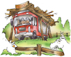 Cartoon: Feuerwehrgerätehaus (small) by HSB-Cartoon tagged feuerwehr,feuerwehrgerätehaus,feuerwehrfahrzeug,feuerwehrmann,brandbekämpfung,feuerwache,cartoon
