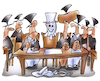 Cartoon: Ratsmandat (small) by HSB-Cartoon tagged rat,ratsarbeit,partei,kommunalpolitik,ratsherr,ratsfrau,ratsmehrheit,lokalpolitik,gemeinderat,stadtrat,verwaltung,fraktionn,fraktionsvorsitz,ratsmandat,parteizugehörigkeit,parteibuch,parteisoldat,jasager,abstimmung,abstimmungsverhältnis,pappkamerad,tagesordnungspunkt,debatte,karikatur,catoon,ratssitz,fraktionssitzung,parteiprogram,wahlkreis,wahlkandidat,demokratie
