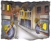 Cartoon: Stromsparen (small) by HSB-Cartoon tagged schaufensterbummel,innenstadt,beleuchtung,schaufensterauslage,fussgängerzone,shoppen,shopping,einkaufen,einkaufsverhalten,angebote,geschäft,laden,shop