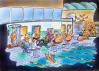Cartoon: swimming (small) by HSB-Cartoon tagged swimming,swimmingbath,sport
