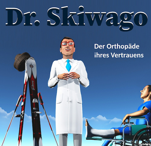 Cartoon: Doktor Skiwago (medium) by Cartoonfix tagged doctor,skiwago,doktor,schiwago