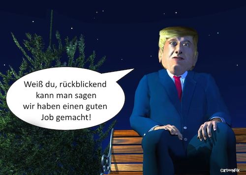 Cartoon: Jahresrückblick 2020 (medium) by Cartoonfix tagged trump,corona,jahresrückblick,2020