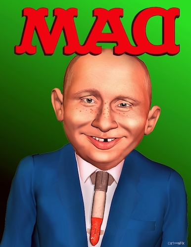 Cartoon: MAD (medium) by Cartoonfix tagged putin,ukraine,krieg,mad