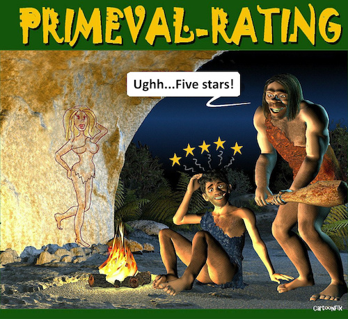 Cartoon: Primeval Rating (medium) by Cartoonfix tagged rating,internet,vorzeitprimeval
