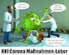 Cartoon: Corona Maßnahmen Labor (small) by Cartoonfix tagged rki,corona,maßnahmen,labor