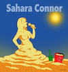 Cartoon: Sahara Connor (small) by Cartoonfix tagged sahara,connor,sarah,musican