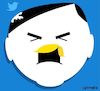 Cartoon: Twittler (small) by Cartoonfix tagged trump,twitter,hitler