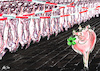 Cartoon: Schwein gehabt! (small) by jakpet tagged corona,lockdown,glück,unglück,fleischfabrik,hotspot