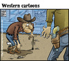 Cartoon: duelo al anochecer (small) by Wadalupe tagged western,duelo