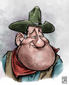 Cartoon: John Wayne (small) by Wadalupe tagged western,movies,hollywood,wayne
