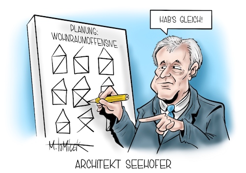 Cartoon: Architekt Seehofer (medium) by Mirco Tomicek tagged horst,seehofer,ergebnisse,wohnraumoffensive,wohnungen,häuser,bauen,wohnraum,offensive,planung,plan,wohnräume,familie,gebäude,mehrfamilienhaus,haus,bauminister,koalition,miete,mietspiegel,großstädte,großstadt,spiegel,baugebiete,architekt,cartoon,karikatur,pressekarikatur,mirco,tomicek,horst,seehofer,ergebnisse,wohnraumoffensive,wohnungen,häuser,bauen,wohnraum,offensive,planung,plan,wohnräume,familie,gebäude,mehrfamilienhaus,haus,bauminister,koalition,miete,mietspiegel,großstädte,großstadt,spiegel,baugebiete,architekt,cartoon,karikatur,pressekarikatur,mirco,tomicek