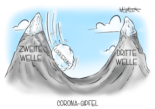 Cartoon: Corona-Gipfel (medium) by Mirco Tomicek tagged corona,gipfel,bund,länder,angela,merkel,covid19,virus,viren,lockerung,lockerungen,shutdown,lockdown,pandemie,maßnahmen,tests,schule,schulen,schüler,lehrer,verhandlung,regeln,regelungen,cartoon,karikatur,pressekarikatur,mirco,tomicek,corona,gipfel,bund,länder,angela,merkel,covid19,virus,viren,lockerung,lockerungen,shutdown,lockdown,pandemie,maßnahmen,tests,schule,schulen,schüler,lehrer,verhandlung,regeln,regelungen,cartoon,karikatur,pressekarikatur,mirco,tomicek