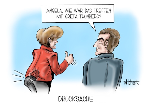 Cartoon: Drucksache (medium) by Mirco Tomicek tagged angela,merkel,bundeskanzlerin,kanzler,kanzlerin,klimaaktivistinnen,klima,greta,thunberg,fridays,for,future,umwelt,umweltschutz,klimaschutz,meinungsaustausch,luisa,neubauer,klimakanzlerin,aufklärung,abkommen,klimakrise,kohle,treffen,emmanuel,macron,einladung,karikatur,cartoon,mirco,tomicek,angela,merkel,bundeskanzlerin,kanzler,kanzlerin,klimaaktivistinnen,klima,greta,thunberg,fridays,for,future,umwelt,umweltschutz,klimaschutz,meinungsaustausch,luisa,neubauer,klimakanzlerin,aufklärung,abkommen,klimakrise,kohle,treffen,emmanuel,macron,einladung,karikatur,cartoon,mirco,tomicek