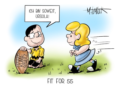 Cartoon: Fit for 55 (medium) by Mirco Tomicek tagged eu,kommission,ursula,von,der,leyen,gesetz,gesetzesvorschläge,vorschläge,gesetze,erreichen,europäischen,klimaschutzziele,jahr,2030,klima,klimaschutz,schutz,ziele,ziel,fit,for,55,treibhausgase,teibhaus,verringerung,armin,laschet,kanzlerkandidat,peanuts,snoopy,cartoon,karikatur,pressekarikatur,mirco,tomicek,eu,kommission,ursula,von,der,leyen,gesetz,gesetzesvorschläge,vorschläge,gesetze,erreichen,europäischen,klimaschutzziele,jahr,2030,klima,klimaschutz,schutz,ziele,ziel,fit,for,55,treibhausgase,teibhaus,verringerung,armin,laschet,kanzlerkandidat,peanuts,snoopy,cartoon,karikatur,pressekarikatur,mirco,tomicek