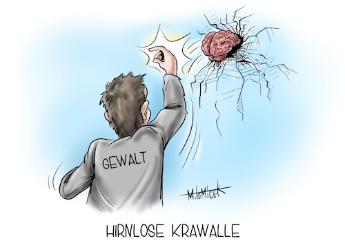 Hirnlose Krawalle