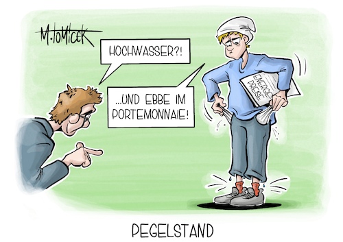 Cartoon: Pegelstand (medium) by Mirco Tomicek tagged hochwasser,niederschlag,regen,starkregen,wasser,energiepreise,preise,energie,kosten,sandsäcke,pegel,wasserstand,karikatur,pressekarikatur,cartoon,mirco,tomicek,hochwasser,niederschlag,regen,starkregen,wasser,energiepreise,preise,energie,kosten,sandsäcke,pegel,wasserstand,karikatur,pressekarikatur,cartoon,mirco,tomicek