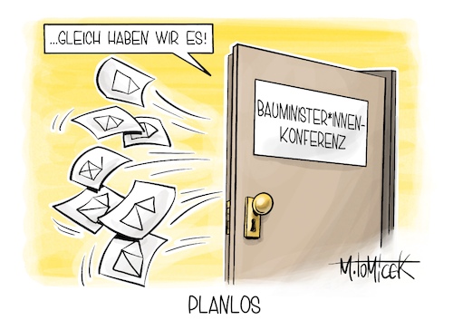 Cartoon: Planlos (medium) by Mirco Tomicek tagged bauminister,bauministerinnen,konferenz,bau,wohnen,wohnungen,familie,bauen,haus,cartoon,karikatur,pressekarikatur,mirco,tomicek,bauminister,bauministerinnen,konferenz,bau,wohnen,wohnungen,familie,bauen,haus,cartoon,karikatur,pressekarikatur,mirco,tomicek