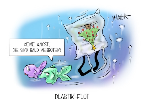 Cartoon: Plastik-Flut (medium) by Mirco Tomicek tagged plastik,tüten,verbot,plastiktütenverbot,müll,vermüllung,meere,meer,wasser,plastic,ocean,ozean,natur,umwelt,umweltschutz,naturschutz,umweltverschmutzung,verschmutzung,schutz,verbote,laden,ladenkasse,kasse,einkaufstüten,shopping,weihnachten,mehrweg,beutel,plastikbeutel,cartoon,karikatur,pressekarikatur,mirco,tomicek,plastik,tüten,verbot,plastiktütenverbot,müll,vermüllung,meere,meer,wasser,plastic,ocean,ozean,natur,umwelt,umweltschutz,naturschutz,umweltverschmutzung,verschmutzung,schutz,verbote,laden,ladenkasse,kasse,einkaufstüten,shopping,weihnachten,mehrweg,beutel,plastikbeutel,cartoon,karikatur,pressekarikatur,mirco,tomicek