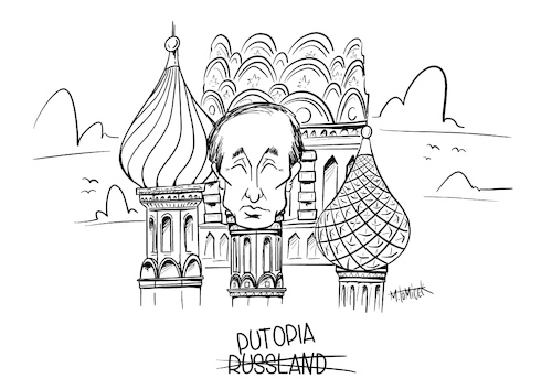 Cartoon: Putopia (medium) by Mirco Tomicek tagged putin,wladimir,russland,moskau,volksabstimmung,macht,abstimmung,wahl,wahlen,präsident,russisch,russia,karikatur,cartoon,mirco,tomicek,putin,wladimir,russland,moskau,volksabstimmung,macht,abstimmung,wahl,wahlen,präsident,russisch,russia,karikatur,cartoon,mirco,tomicek