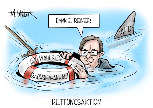 Cartoon: Rettungsaktion (medium) by Mirco Tomicek tagged cdu,ministerpräsident,reiner,haseloff,sachsen,anhalt,sieg,wahlsieg,hochrechnung,gewinn,gewinne,prozente,erste,prognose,verlust,afd,alternative,für,deutschland,berlin,landtagswahl,landtagswahlen,bundestagswahl,armin,laschet,cartoon,karikatur,pressekarikatur,mirco,tomicek,cdu,ministerpräsident,reiner,haseloff,sachsen,anhalt,sieg,wahlsieg,hochrechnung,gewinn,gewinne,prozente,erste,prognose,verlust,afd,alternative,für,deutschland,berlin,landtagswahl,landtagswahlen,bundestagswahl,armin,laschet,cartoon,karikatur,pressekarikatur,mirco,tomicek