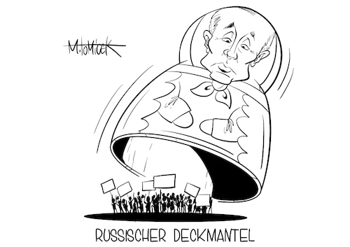 Cartoon: Russischer Deckmantel (medium) by Mirco Tomicek tagged proteste,protesten,protest,demo,demonstrationen,alexej,nawalny,freilassung,anhänger,demonstrieren,kreml,wladimir,putin,gegner,leaks,russland,moskau,maas,eu,sanktionen,sanktion,nord,stream,nordstream,vergiftung,deckmantel,polizei,gewalt,kritik,cartoon,karikatur,pressekarikatur,mirco,tomicek,proteste,protesten,protest,demo,demonstrationen,alexej,nawalny,freilassung,anhänger,demonstrieren,kreml,wladimir,putin,gegner,leaks,russland,moskau,maas,eu,sanktionen,sanktion,nord,stream,nordstream,vergiftung,deckmantel,polizei,gewalt,kritik,cartoon,karikatur,pressekarikatur,mirco,tomicek