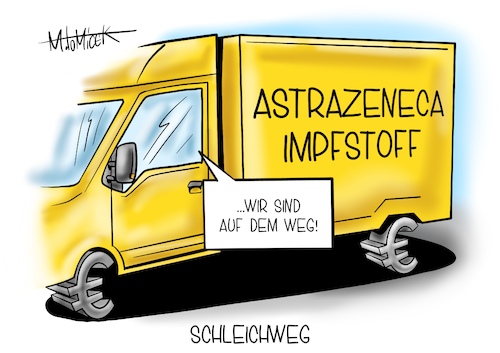 Cartoon: Schleichweg (medium) by Mirco Tomicek tagged corona,covid19,impfstoff,impfstoffe,astrazeneca,astra,zeneca,kritik,lieferung,engpässe,engpass,liefertermin,impftermin,impfung,impfen,impfe,biontech,spahn,eu,europa,europäische,union,unterstützung,cartoon,karikatur,pressekarikatur,mirco,tomicek,corona,covid19,impfstoff,impfstoffe,astrazeneca,astra,zeneca,kritik,lieferung,engpässe,engpass,liefertermin,impftermin,impfung,impfen,impfe,biontech,spahn,eu,europa,europäische,union,unterstützung,cartoon,karikatur,pressekarikatur,mirco,tomicek