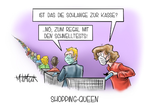 Cartoon: Shopping-Queen (medium) by Mirco Tomicek tagged schnelltests,schnelltest,schnell,test,selbsttest,selbsttests,selbst,selber,testen,zu,hause,kaufen,einkaufen,supermarkt,markt,aldi,discounter,einkaufswagen,corona,covid19,virus,viren,pandemie,lockdown,shutdown,lockerung,impfung,deutschland,samstag,gekauft,hamstern,getestet,shopping,click,and,collect,meet,cartoon,karikatur,pressekarikatur,mirco,tomicek,schnelltests,schnelltest,schnell,test,selbsttest,selbsttests,selbst,selber,testen,zu,hause,kaufen,einkaufen,supermarkt,markt,aldi,discounter,einkaufswagen,corona,covid19,virus,viren,pandemie,lockdown,shutdown,lockerung,impfung,deutschland,samstag,gekauft,hamstern,getestet,shopping,click,and,collect,meet,cartoon,karikatur,pressekarikatur,mirco,tomicek