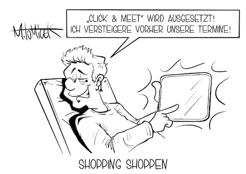 Cartoon: Shopping shoppen (medium) by Mirco Tomicek tagged corona,beschlüsse,coronabeschlüsse,beschluss,vorlage,bremse,coronabremse,nrw,nordrhein,westaflen,armin,laschet,click,and,meet,collect,einkaufen,einzelhandel,shopping,termin,termine,buchen,terminshoppen,shoppen,terminbuchen,coronagipfel,gipfel,bund,länder,angela,merkel,montag,ostern,oster,shutdown,lockdown,verlängerung,osterfeiertage,cartoon,karikatur,pressekarikatur,mirco,tomicek,corona,beschlüsse,coronabeschlüsse,beschluss,vorlage,bremse,coronabremse,nrw,nordrhein,westaflen,armin,laschet,click,and,meet,collect,einkaufen,einzelhandel,shopping,termin,termine,buchen,terminshoppen,shoppen,terminbuchen,coronagipfel,gipfel,bund,länder,angela,merkel,montag,ostern,oster,shutdown,lockdown,verlängerung,osterfeiertage,cartoon,karikatur,pressekarikatur,mirco,tomicek