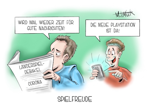 Cartoon: Spielfreude (medium) by Mirco Tomicek tagged corona,covid19,lockdown,maßnahmen,infektionsschutzgesetz,gesetz,infektion,schutz,schutzmaßnahmen,shutdown,verschärfung,länderspiel,debakel,spiel,fußball,fußballspiel,dfb,deutsche,deutschland,11,elf,spanien,nachrichten,playstation,ps5,play,station,next,gen,konsole,spielekonsole,videospiel,videospiele,gaming,games,game,spiele,cartoon,karikatur,pressekarikatur,mirco,tomicek,corona,covid19,lockdown,maßnahmen,infektionsschutzgesetz,gesetz,infektion,schutz,schutzmaßnahmen,shutdown,verschärfung,länderspiel,debakel,spiel,fußball,fußballspiel,dfb,deutsche,deutschland,11,elf,spanien,nachrichten,playstation,ps5,play,station,next,gen,konsole,spielekonsole,videospiel,videospiele,gaming,games,game,spiele,cartoon,karikatur,pressekarikatur,mirco,tomicek