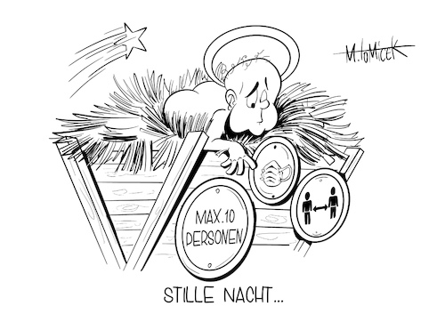 Cartoon: Stille Nacht... (medium) by Mirco Tomicek tagged weihnachten,weihnacht,silvester,weihnachtsfeier,weihnachtsferien,weihnachtsfeiertage,feiertage,silvesterparty,silvesterfeier,party,feier,feiern,gefeiert,länder,kontaktregeln,regeln,kontakt,kontaktverbot,kontaktbeschränkungen,beschränkungen,kontakteinschränkungen,einschränkungen,corona,covid19,virus,maßnahmen,kontaktbeschränkung,christ,kind,heiligabend,krippe,jesus,cartoon,karikatur,pressekarikatur,mirco,tomicek,weihnachten,weihnacht,silvester,weihnachtsfeier,weihnachtsferien,weihnachtsfeiertage,feiertage,silvesterparty,silvesterfeier,party,feier,feiern,gefeiert,länder,kontaktregeln,regeln,kontakt,kontaktverbot,kontaktbeschränkungen,beschränkungen,kontakteinschränkungen,einschränkungen,corona,covid19,virus,maßnahmen,kontaktbeschränkung,christ,kind,heiligabend,krippe,jesus,cartoon,karikatur,pressekarikatur,mirco,tomicek