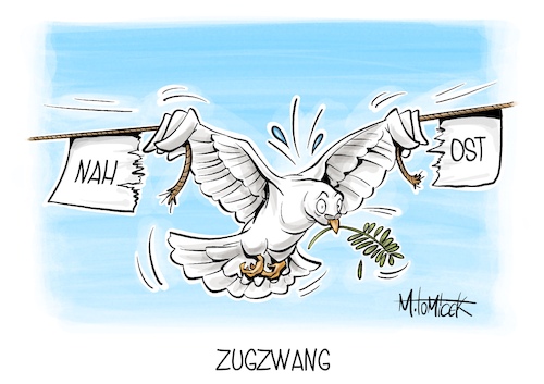 Cartoon: Zugzwang (medium) by Mirco Tomicek tagged nahost,israel,palästina,norwegen,spanien,irland,eu,euopa,zweistaaten,zweistaatenlösung,frieden,friedenstaube,cartoon,karikatur,pressekarikatur,mirco,tomicek,nahost,israel,palästina,norwegen,spanien,irland,eu,euopa,zweistaaten,zweistaatenlösung,frieden,friedenstaube,cartoon,karikatur,pressekarikatur,mirco,tomicek