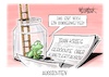 Cartoon: Aussichten (small) by Mirco Tomicek tagged trump,usa,iran,krieg,amerika,nahost,energiepreise,ölpreise,öl,merz,wüst,kanzler,kanzlertausch,kanzleramt,tauschen,union,koalition,cdu,csu,regierung,donnerwetter,wetter,gewitter,unwetter,karikatur,cartoon,pressekarikatur,mirco,tomicek