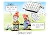 Cartoon: Großer Wurf (small) by Mirco Tomicek tagged koalition,union,spd,eckpunkte,habecks,heizungsgesetz,heizung,gesetz,wärme,wärmepumpe,gas,öl,klimafreundlich,wechsel,frühling,reform,gebäude,karikatur,cartoon,pressekarikatur,mirco,tomicek