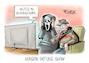 Cartoon: Horror Picture Show (small) by Mirco Tomicek tagged us,wahlkampf,usa,amerika,wahl,wahlen,wähler,stimmen,gewählt,kamala,harris,donald,trump,tv,duell,präsidentschaft,präsidentschaftswahl,freddy,krueger,scream,halloween,horror,karikatur,pressekarikatur,cartoon,mirco,tomicek