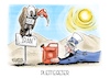 Cartoon: Pleitegeier (small) by Mirco Tomicek tagged iran,krieg,usa,us,amerika,ölpreise,öl,benzinpreise,benzin,anstieg,russland,sanktion,sanktionen,ausgesetzt,trump,tanken,tanker,karikatur,pressekarikatur,cartoon,mirco,tomicek