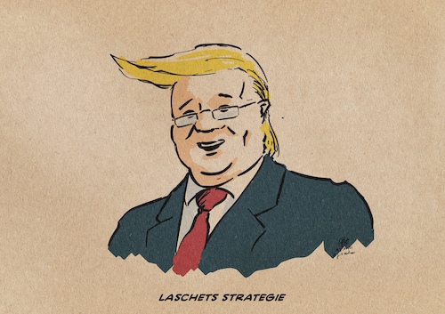 Cartoon: Donald Laschet (medium) by Guido Kuehn tagged laschet,union,cdu,nrw,werteunion,btw2021,laschet,union,cdu,nrw,werteunion,btw2021