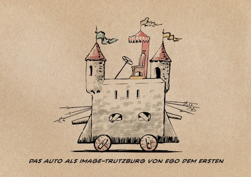 Cartoon: Imageüberträger (medium) by Guido Kuehn tagged mobilität,auto,pkw,mobilität,auto,pkw