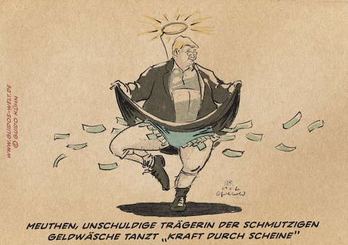 Cartoon: Kraft durch Scheine (medium) by Guido Kuehn tagged meuthen,afd,meuthen,afd