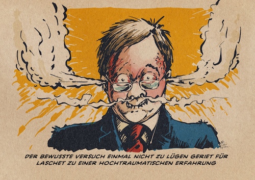 Cartoon: Master of Reality (medium) by Guido Kuehn tagged laschet,lügen,cdu,union,wahl,btw2021,ehe,laschet,lügen,cdu,union,wahl,btw2021,ehe