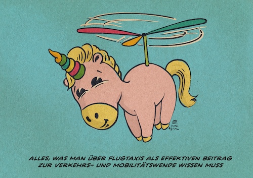 Cartoon: Regenbogeneinhornflugmobilität (medium) by Guido Kuehn tagged lastenfahrrad,union,scheuer,flugtaxi,drohne,mobilität,mobilitätswende,lastenfahrrad,union,scheuer,flugtaxi,drohne,mobilität,mobilitätswende