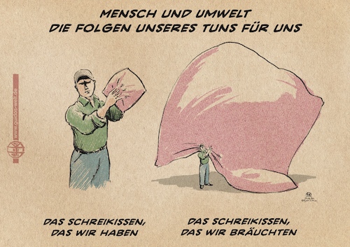 Cartoon: Schreikissen (medium) by Guido Kuehn tagged mikroplastik,umwelt,verschmutzung,anthroprozän,mikroplastik,umwelt,verschmutzung,anthroprozän