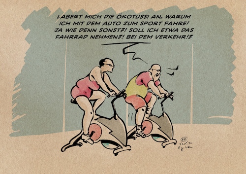 Cartoon: Standbikemobility (medium) by Guido Kuehn tagged mobilitätswende,mobilitätswende