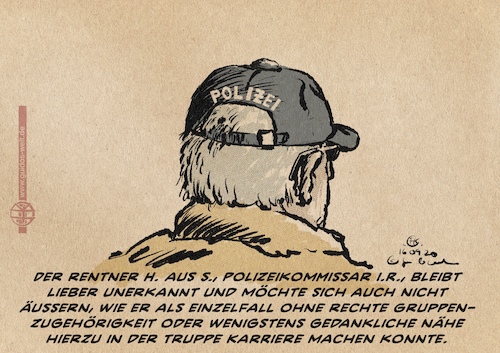 Cartoon: Systematische Einzelfälle (medium) by Guido Kuehn tagged polizei,seehofer,nazis,rechte,netzwerke,polizei,seehofer,nazis,rechte,netzwerke