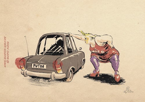Cartoon: The Hooker (medium) by Guido Kuehn tagged usa,trump,putin,russia,election,usa,trump,putin,russia,election