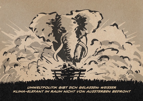 Cartoon: Weißer Klima-Elefant (medium) by Guido Kuehn tagged klima,ipcc,umwelt,artensterben,katastrophe,erderwärmung,verbrauch,konsum,menschheit,klima,ipcc,umwelt,artensterben,katastrophe,erderwärmung,verbrauch,konsum,menschheit