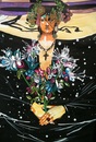 Cartoon: Death of Art (small) by joellestoret tagged face,woman,flowers,funeral,party